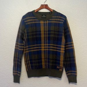 Scotch & Soda Wool Blend Plaid Sweater